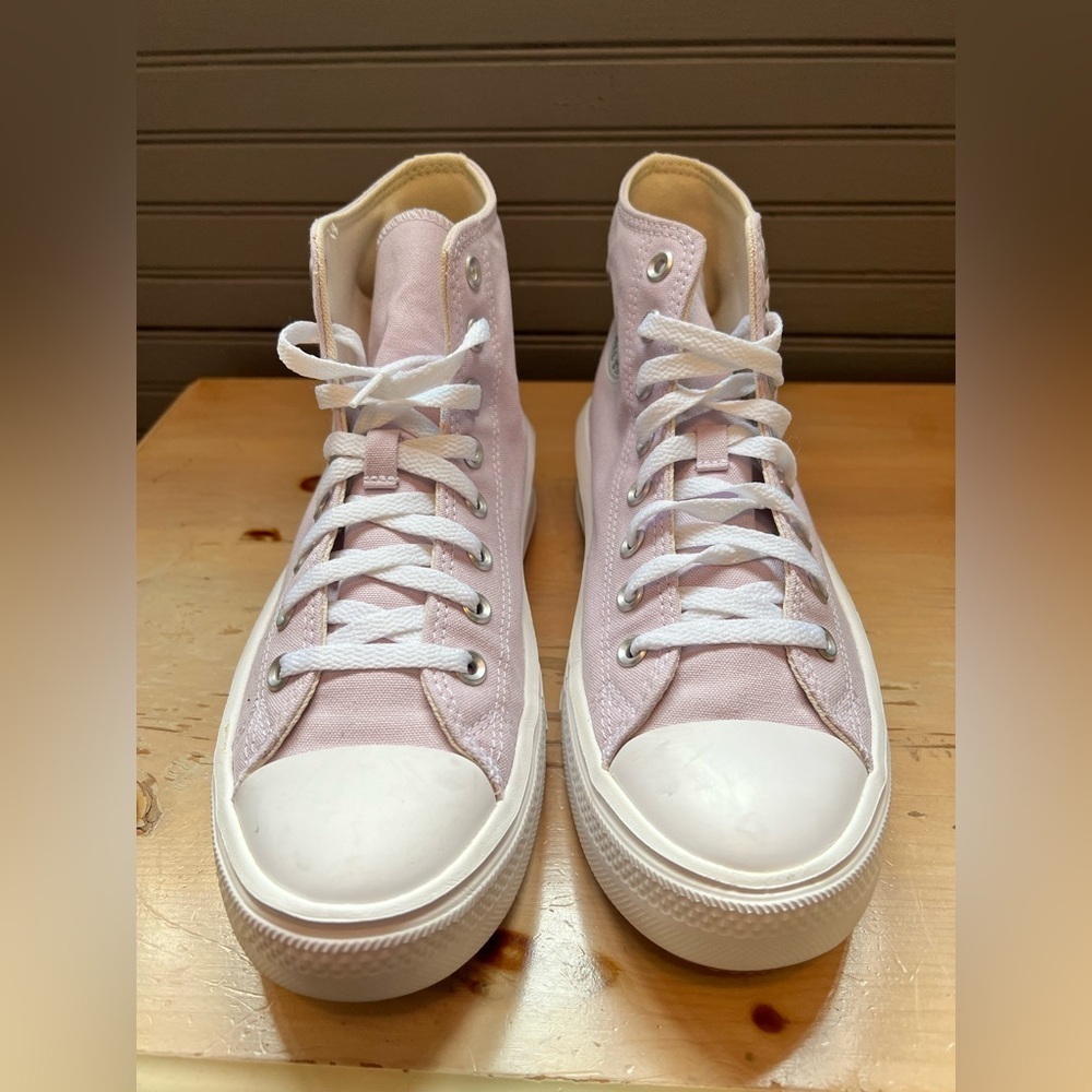 Converse All Star Move Platform Hi Top Trainers Lilac/Pale Amethyst W Size 10 - Picture 2 of 8